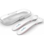 Nuvita Spoon and fork set posate in scatola Pastel pink 2 pz