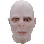 Maschere bianche M di latex di Carnevale per Uomo Harry Potter Voldemort 