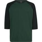 Magliette & T-shirt scontate casual verdi XS di cotone sostenibili con maniche a tre quarti per Uomo 