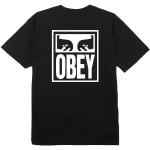 Magliette & T-shirt Regular Fit nere L di cotone Obey 