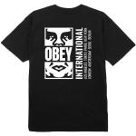 Magliette & T-shirt Regular Fit nere S di cotone Obey 