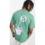 Magliette & T-shirt scontate verdi S a girocollo a tema fiori mezza manica con scollo rotondo Obey 