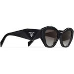Occhiali da sole neri in acetato a gatto Prada Eyewear 