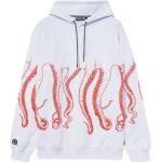 Octopus - outline hoodie - white