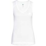 Magliette & T-shirt scontate bianche XL oeko-tex sostenibili traspiranti senza manica con scollo a V per Donna Odlo Cubic 