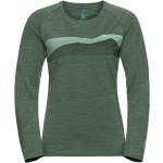 Magliette & T-shirt scontate verdi XS Tencel traspiranti con manica lunga per Donna Odlo 