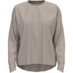 Magliette & T-shirt scontate grigie L taglie comode in poliestere traspiranti lavabili in lavatrice con manica lunga per Donna Odlo 