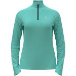 Odlo Essential Ceramiwarm Midlayer 1/2 Zip W Polynya 23 - T-shirt trail running - Verde [Taglia : XS]