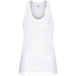 T-shirt scontate bianche XL senza manica da running per Donna Odlo 
