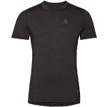 T-shirt tecniche scontate nere S Tencel mezza manica per Uomo Odlo 