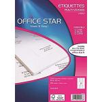 Office Star bôite 2100 Etichette Multiuso 63,5 x 38,1 MM Bianco