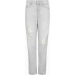 Jeans boyfriend blu chiaro 7 XL di cotone per Donna Giorgio Armani Exchange 