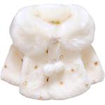 Giubbotti & Giacche bianchi di pelliccia con pon pon manica lunga per bambina di Amazon.it Amazon Prime 