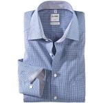 Olymp Uomo Camicia Business a Maniche Lunghe Luxor,Comfort Fit,New Kent,Royal 19,42
