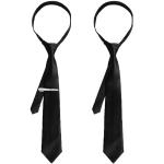 Cravatte artigianali eleganti nere per matrimonio per Uomo 