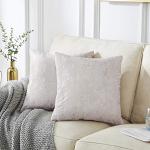 Cuscini bianchi 40x40 cm in velluto per divani 