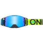 ONeal B-30 S21 Bold, occhiali di protezione Taglia unica male Blu/Giallo Fluo Blu A Specchio