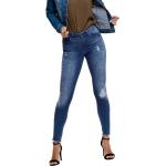 Only Blush Life Mid Waist Ankle Raw Rea2078 Jeans Blu XS / 30 Donna