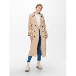 Trench scontati beige XL in poliestere per Donna Only 