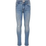 Jeans slim scontati blu chiaro di cotone Only 