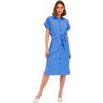 Only Hannover Short Sleeve Midi Dress Blu 40 Donna