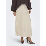 Gonne scontate beige S in poliestere maxi a pieghe per Donna Only 