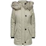 Parka imbottiti beige XS in poliestere per Donna Only 