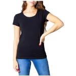 Magliette & T-shirt nere L tinta unita con scollo tondo con scollo rotondo per Donna Only 