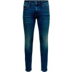 Jeans skinny scontati blu di cotone per Uomo Only & sons 