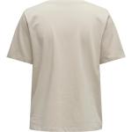 Magliette & T-shirt basic beige XL tinta unita traspirante per Donna Only Basic 