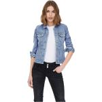 Giacche jeans scontate blu S manica lunga per Donna Only 