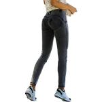 Onsoyours Jeans Elasticizzati Donna Moda Vita Alta Skinny Leggings Casual Solid Color Slim Matita Pantaloni
