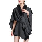 (nero, l) moda da uomo addensare la sciarpa del mantello giacca di lana del  mantello con cappuccio