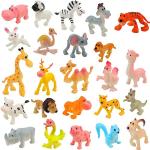 Action figures di plastica a tema animali animali selvatici per bambina per età 2-3 anni 