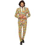OppoSuits Pazzo Prom Tute Confetteroni da uomo – Viene fornito con giacca, pantaloni e cravatta in disegni divertenti, 40
