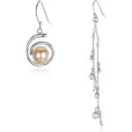 Orecchini multicolore in argento artigianali con perle per Donna 