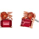 Orecchini scontati rossi in argento personalizzati con pietre per Donna Michael Kors MICHAEL 