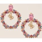 Orecchini rosa in argento artigianali a goccia da 18 carati Guess Marciano 