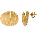 Orecchini in oro artigianali a bottone per Donna da 24 carati 