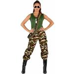 ORION COSTUMES Costume da donna travestimento da soldatessa mimetico militare