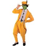 ORION COSTUMES Costume da uomo travestimento abito giallo per travestimento da supereroe maniaco Halloween
