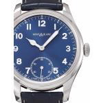 Orologi da polso cronografi automatici blu Taglia unica rotondi di vetro zaffiro per Donna con cinturino in pelle Montblanc 