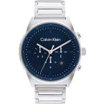Orologi da polso scontati cronografi per Uomo con cinturino in acciaio resistenza all'acqua 5 Bar Calvin Klein 