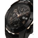 Orologi da polso cronografi automatici neri Taglia unica rotondi di vetro zaffiro con cinturino in pelle di coccodrillo Dolce&Gabbana Dolce 