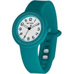 Cinturini orologi verdi in silicone per Donna con numeri arabi Hip Hop 