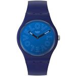 Cinturini orologi blu in silicone per Donna resistenza all'acqua 3 Bar Swatch 