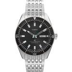 Timex uomini | immersione a Waterbury | quadrante nero automatico | bracciale in acciaio inossidabile TW2V24900