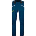Pantaloni sportivi blu XXL taglie comode softshell traspiranti per Uomo Ortovox 