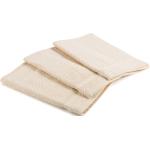Asciugamani avorio 40x60 di spugna tinta unita 3 pezzi da bagno Caleffi 