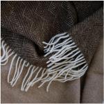 Trapunte invernali avorio 140x200 cm di lana a righe sostenibili 